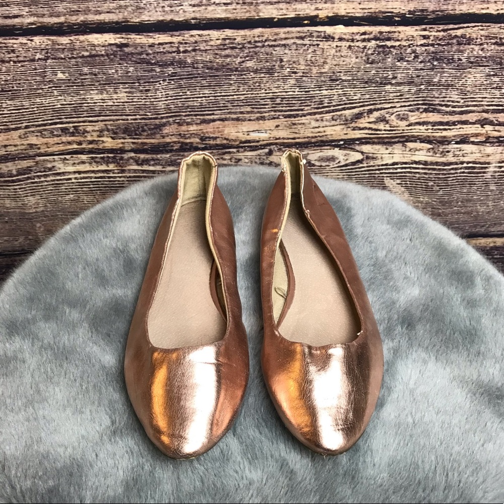 Women’s Rose Gold Flats Size 9